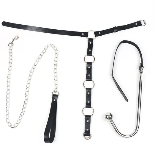 Anal Hook with EverydayUse and Leash Collar 5853 Kinky 0721